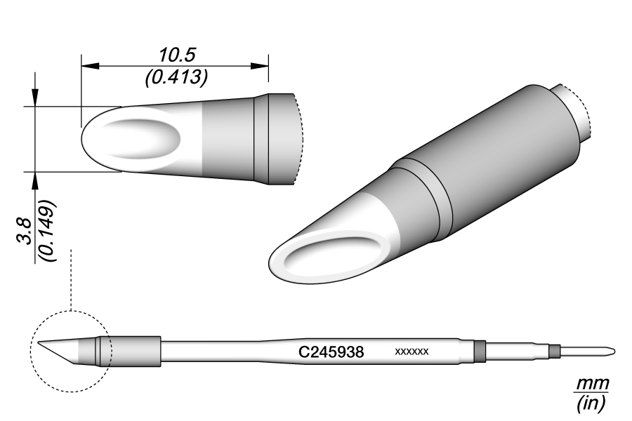 C245938 - Spoon Cartridge Ø 3.8